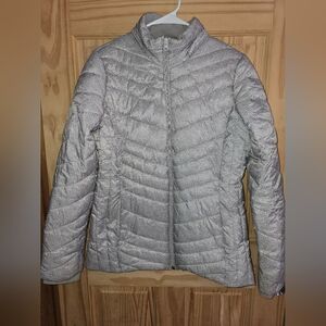 Women's Gray Puffer Jacket